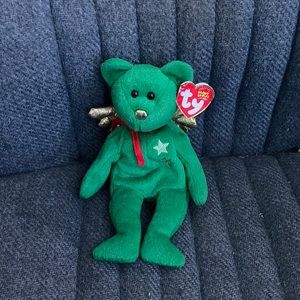 “Joy teddy” bear beanie baby 🧸. WITH ALL TAGS!!!